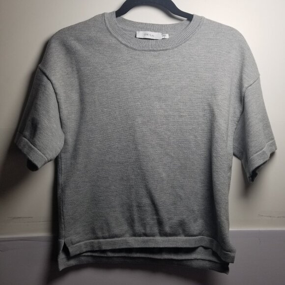 Greylin Paige Heather Gray Soft Knit Tee w/Wide Leg Soft Pant Sz XS - Picture 3 of 9